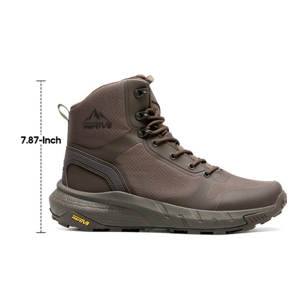 NIB Nortiv 8 Metrostrike Mens Tactical Boots Brown Side Zip Work SNMT241M Sz 8.5 main image 9
